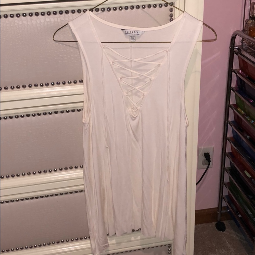 American eagle criss cross tank